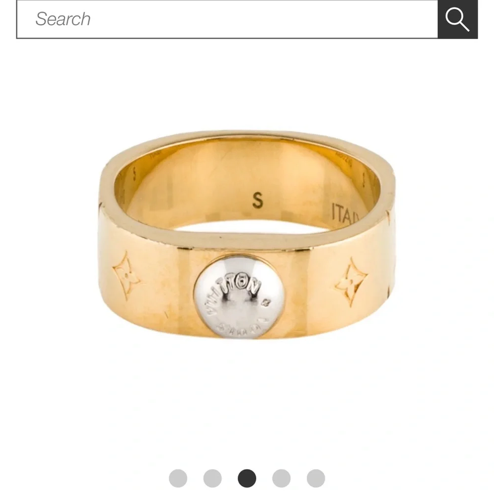 Louis Vuitton Nanogram monogram brass ring💕 - Picture 3 of 14